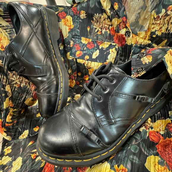 Dr. Martens Size 10 1461 Womens Bow Smooth Leather Oxford Shoes in Black - Picture 12 of 16